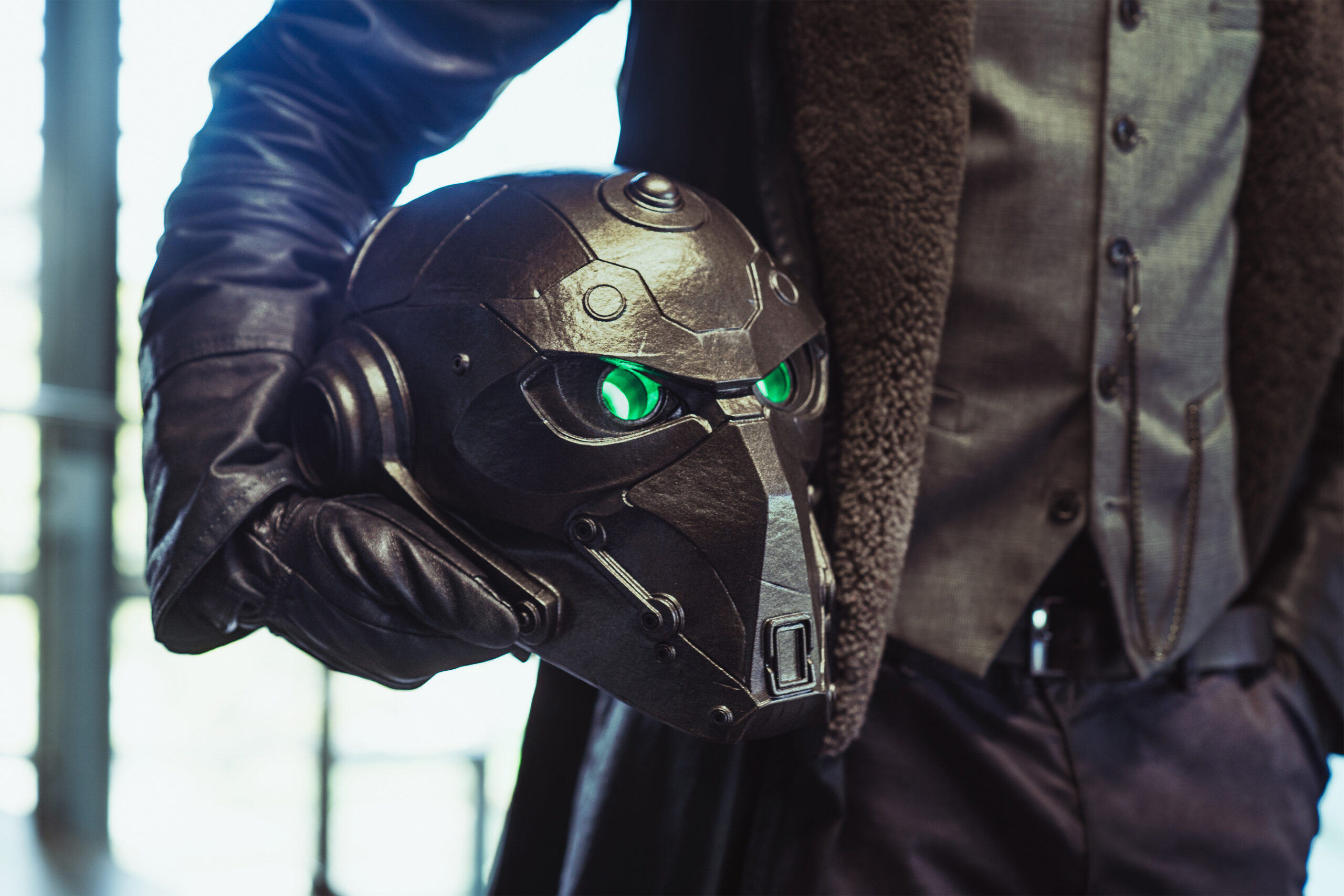 Dr Doom X Cyberpunk Helmet 10 by Dante_s Workshop